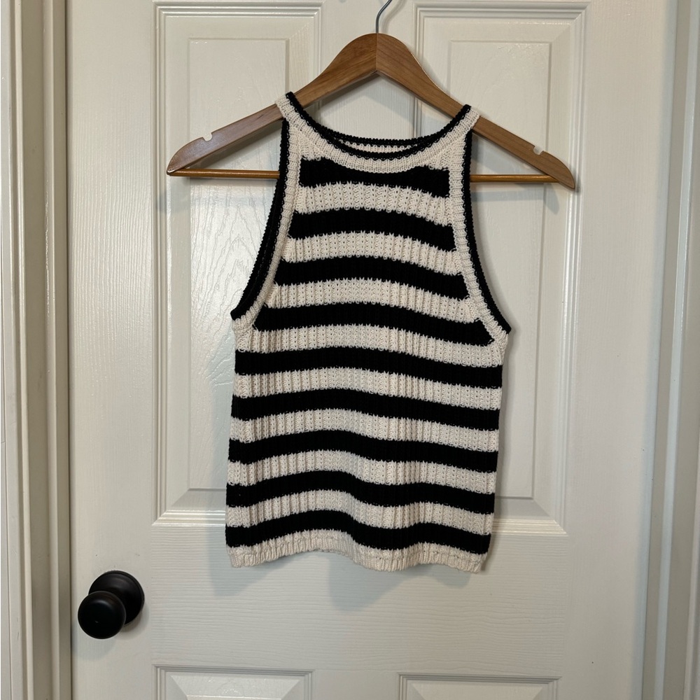 Striped sweater tank